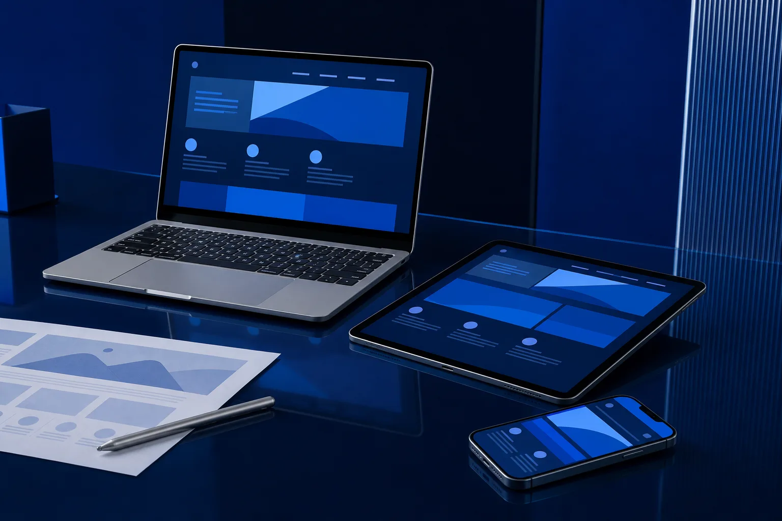 Reporting dashboards presenting consolidated business performance data